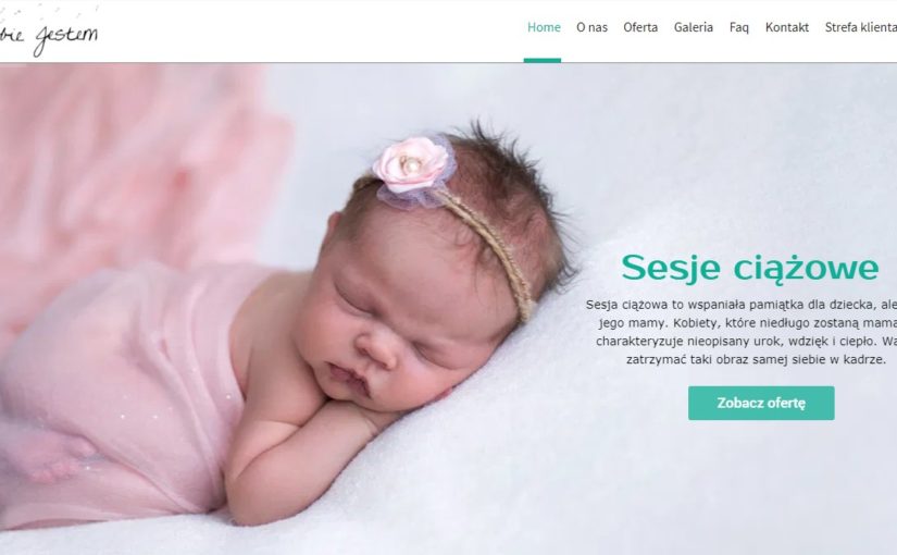 Przyjście na świat dzidziusia to czas niezwykły chcemy zatrzymać ową chwile.